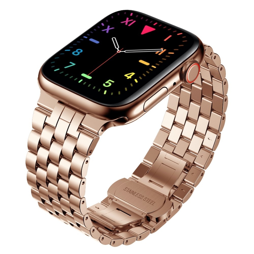 Bracelet en métal Business Apple Watch 41mm Series 8 Or rose