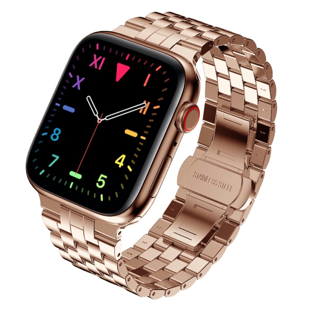 Bracelet en métal Business Apple Watch 41mm Series 8 Or rose
