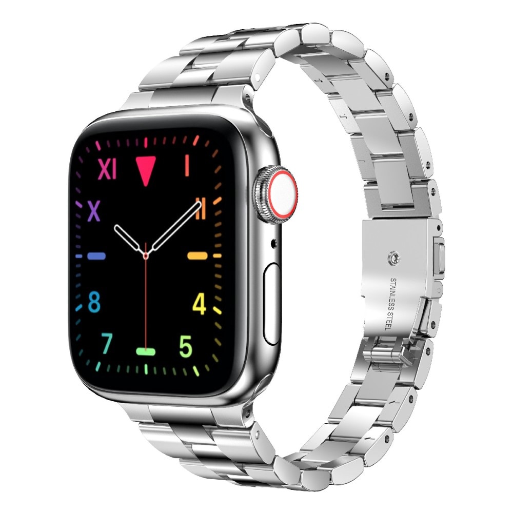 Bracelet en métal fin Apple Watch SE 40mm, argent
