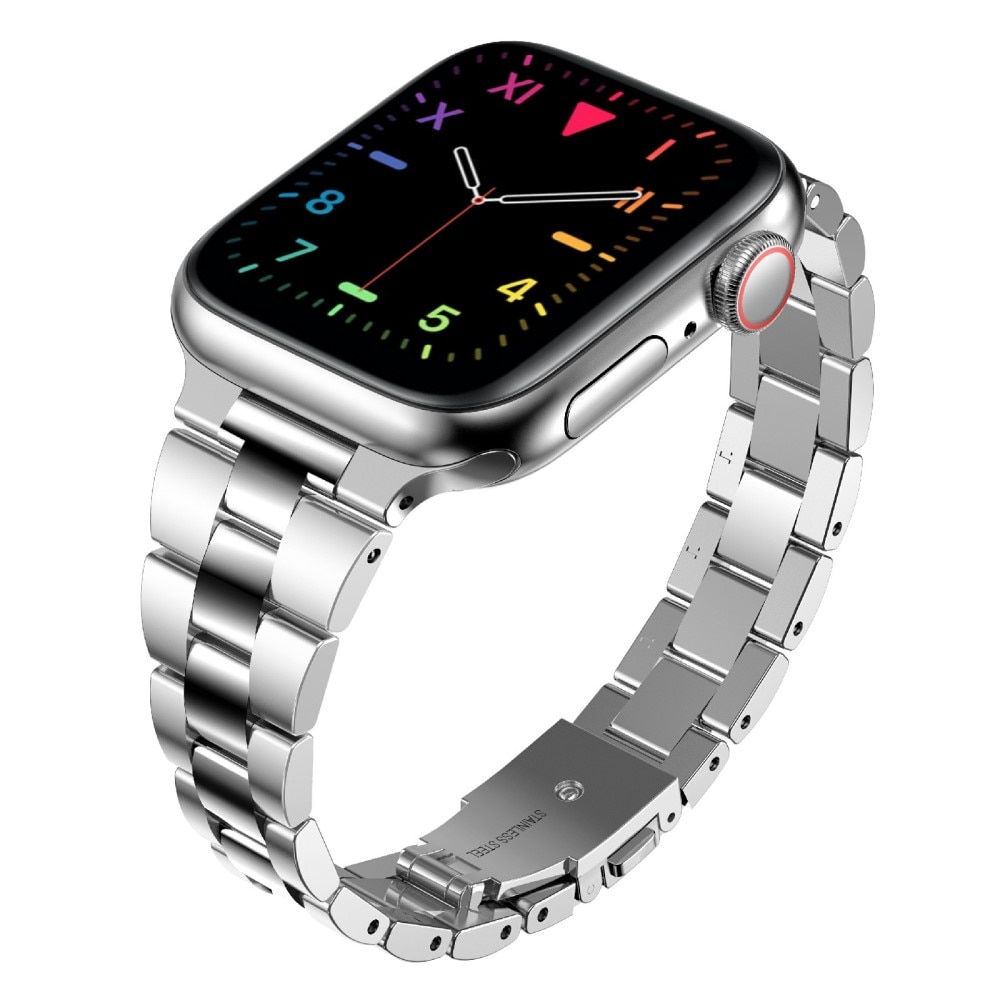 Bracelet en métal fin Apple Watch 45mm Series 7, argent