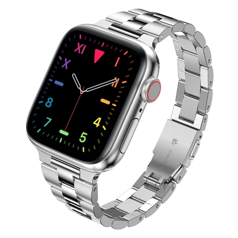 Bracelet en métal fin Apple Watch Ultra 49mm, argent