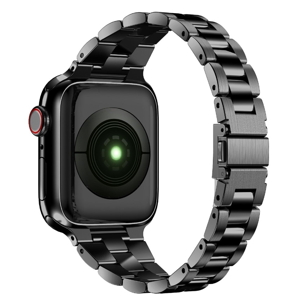 Bracelet en métal fin Apple Watch 45mm Series 9, noir
