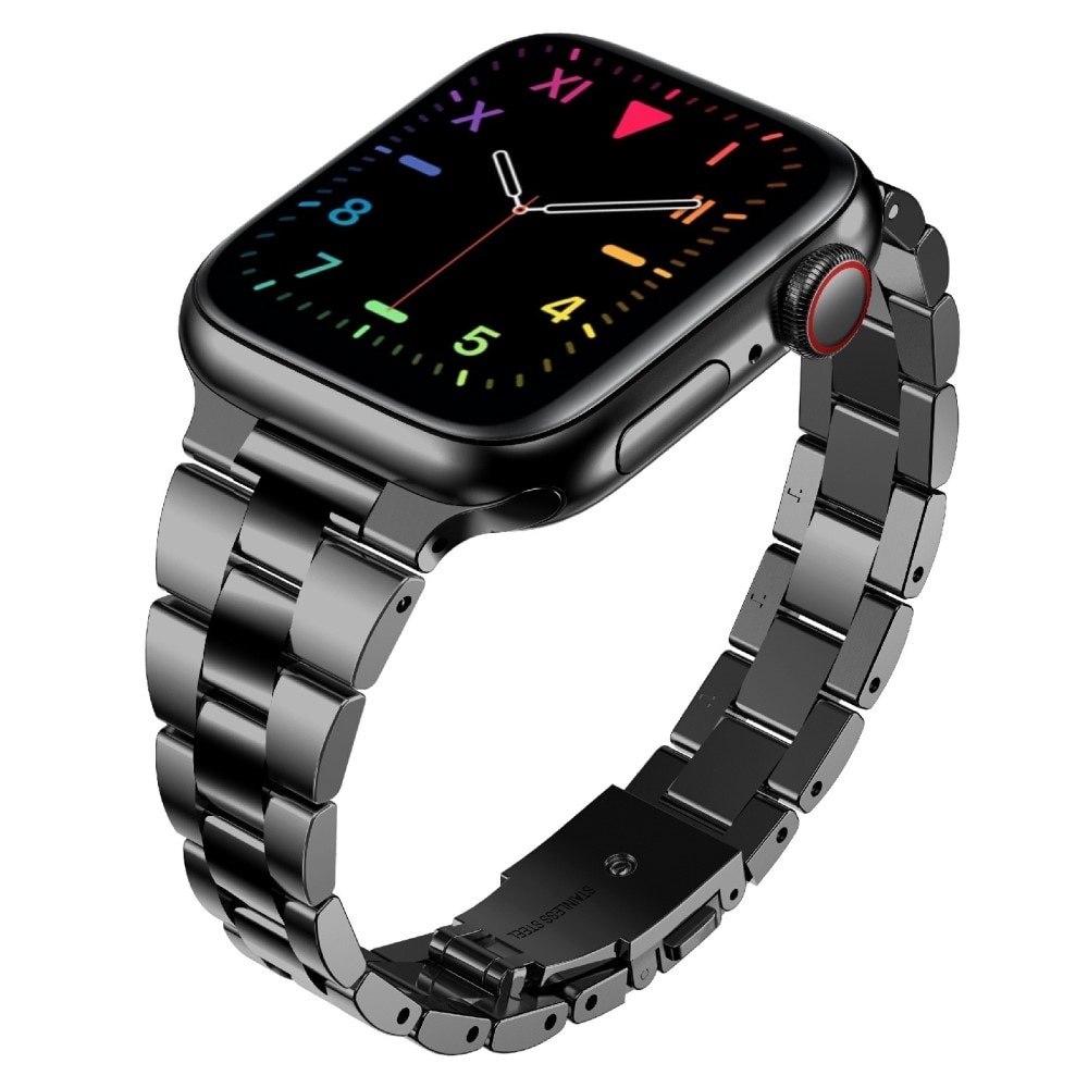 Bracelet en métal fin Apple Watch 42mm, noir