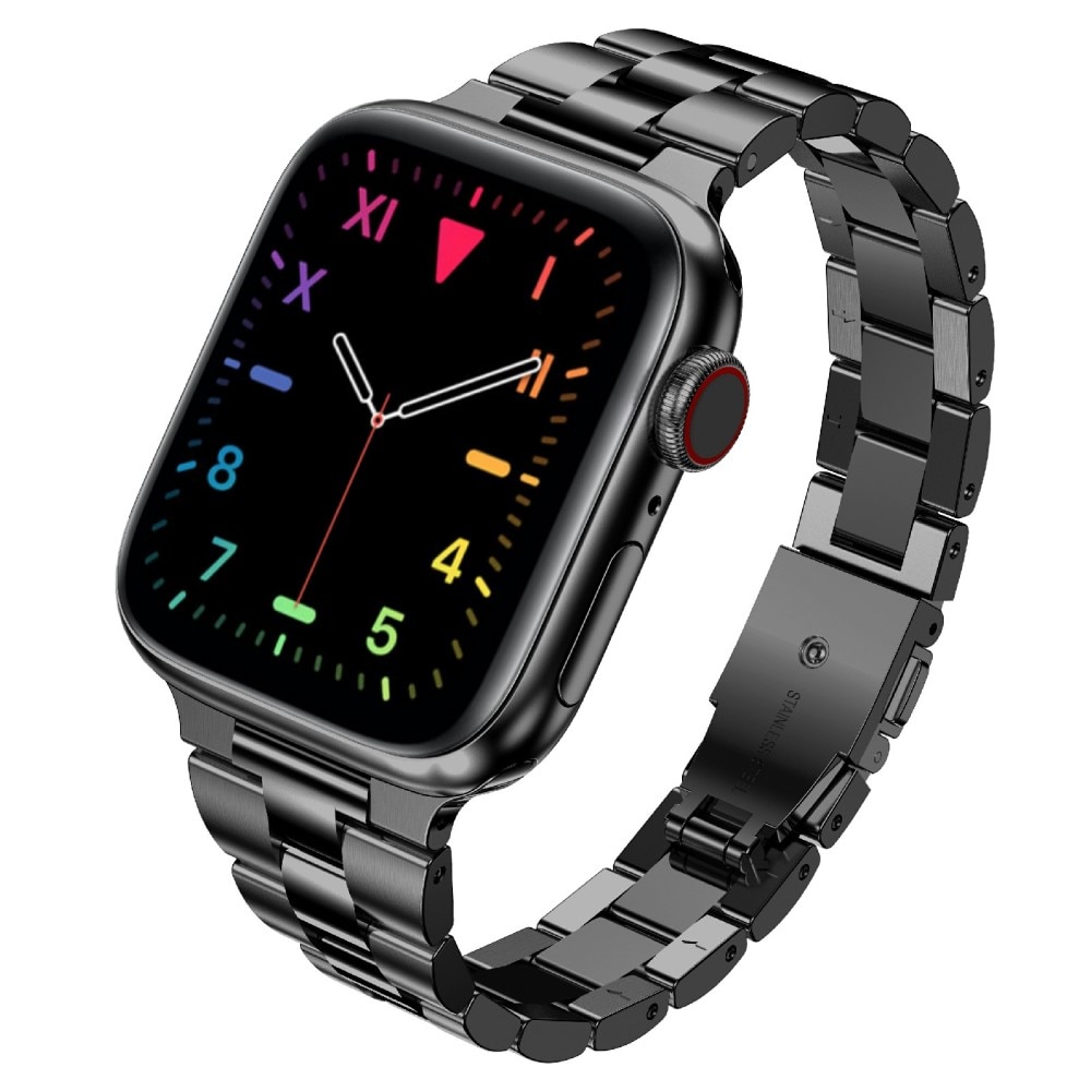 Bracelet en métal fin Apple Watch Ultra 49mm, noir