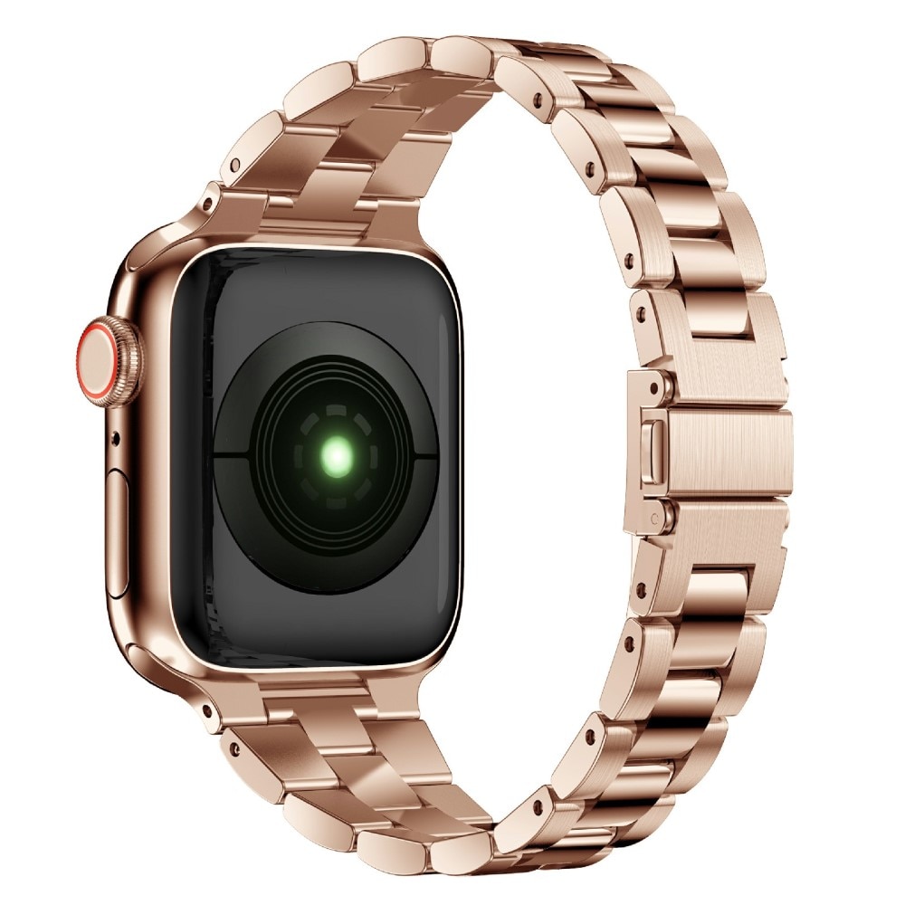 Bracelet en métal fin Apple Watch Ultra 49mm, or rose
