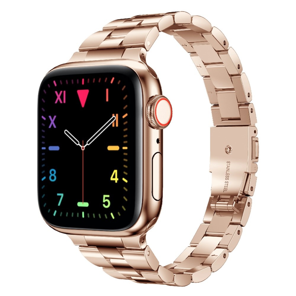 Bracelet en métal fin Apple Watch 41mm Series 9, or rose