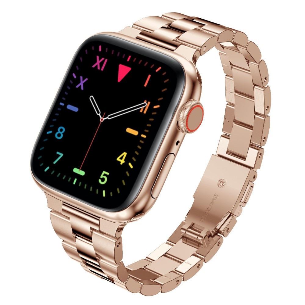 Bracelet en métal fin Apple Watch 45mm Series 7, or rose