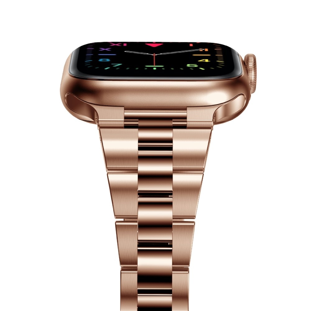 Bracelet en métal fin Apple Watch SE 44mm, or rose