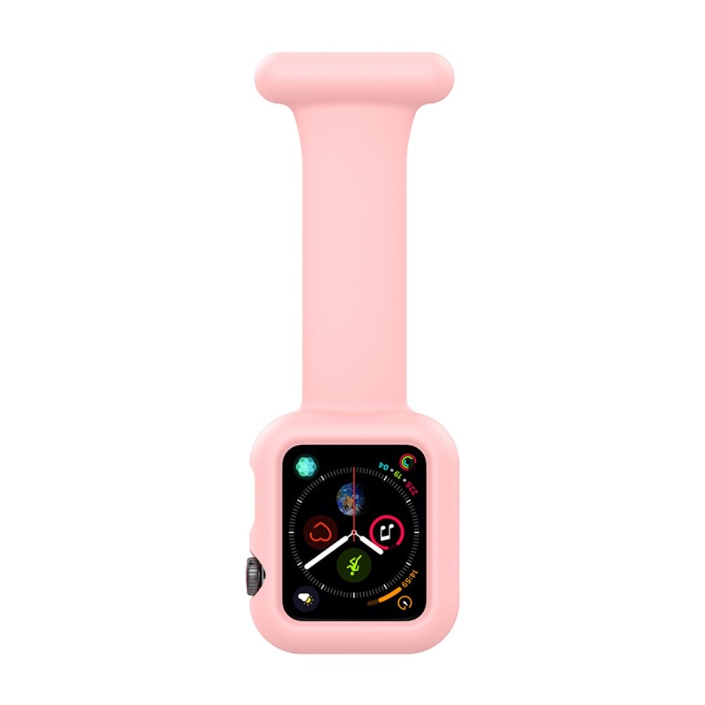 Bracelet infirmière Coque Apple Watch 41mm Series 7, rose