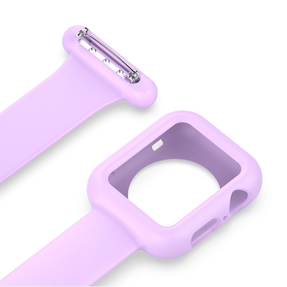Bracelet infirmière Coque Apple Watch 41mm Series 8, violet