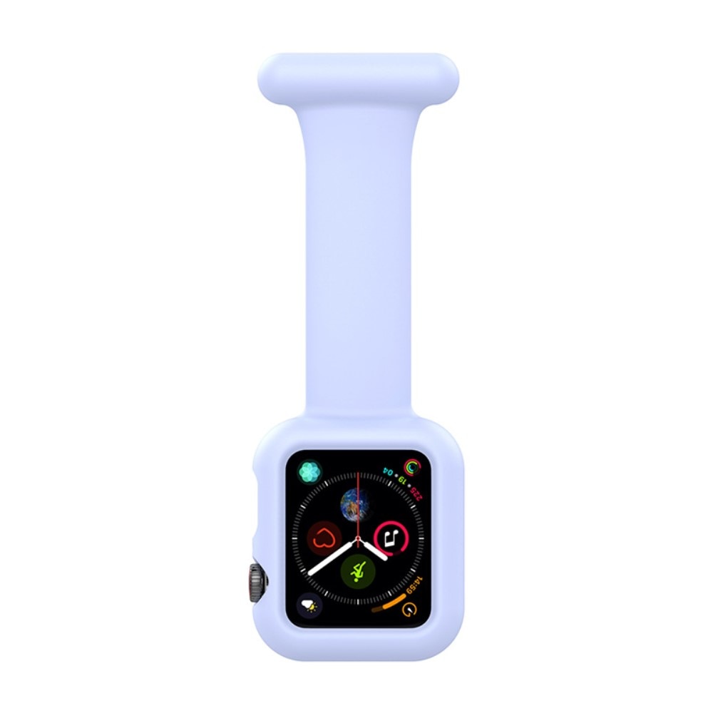 Bracelet infirmière Coque Apple Watch 41mm Series 9, bleu clair