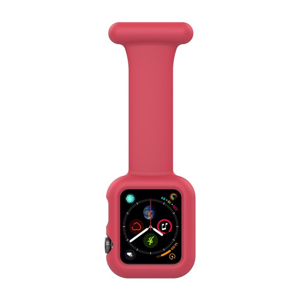 Bracelet infirmière Coque Apple Watch 41mm Series 7, rouge