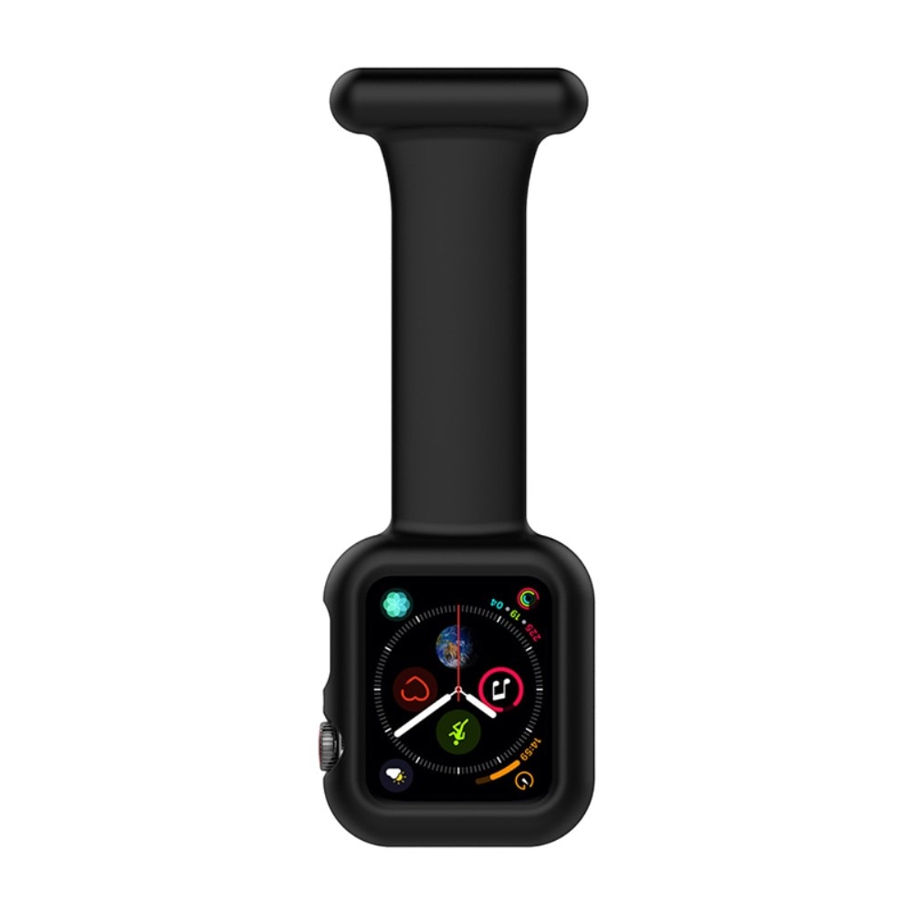 Bracelet infirmière Coque Apple Watch 41mm Series 7, noir