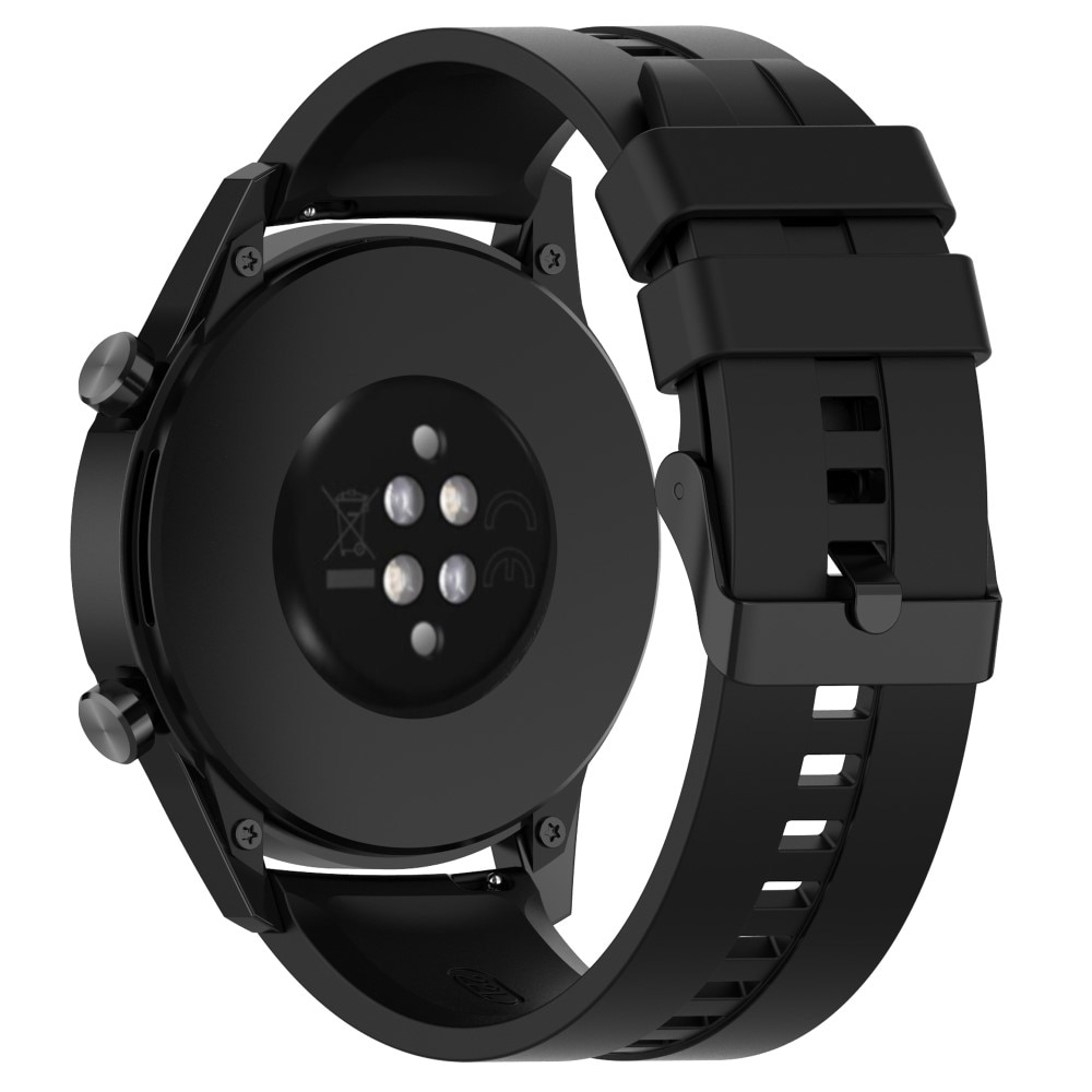 Bracelet en silicone pour Huawei Watch GT 3 46mm/Watch GT Runner, Noir