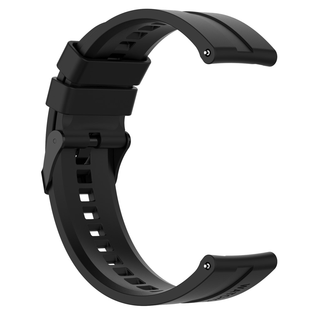 Bracelet en silicone pour Huawei Watch GT 3 46mm/Watch GT Runner, Noir