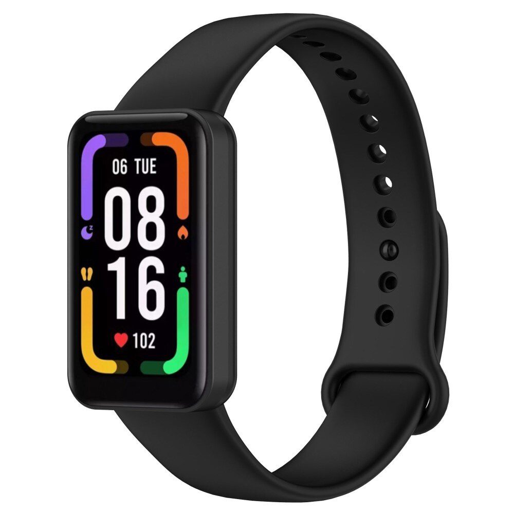 Bracelet en silicone pour Xiaomi Redmi Smart Band Pro, noir