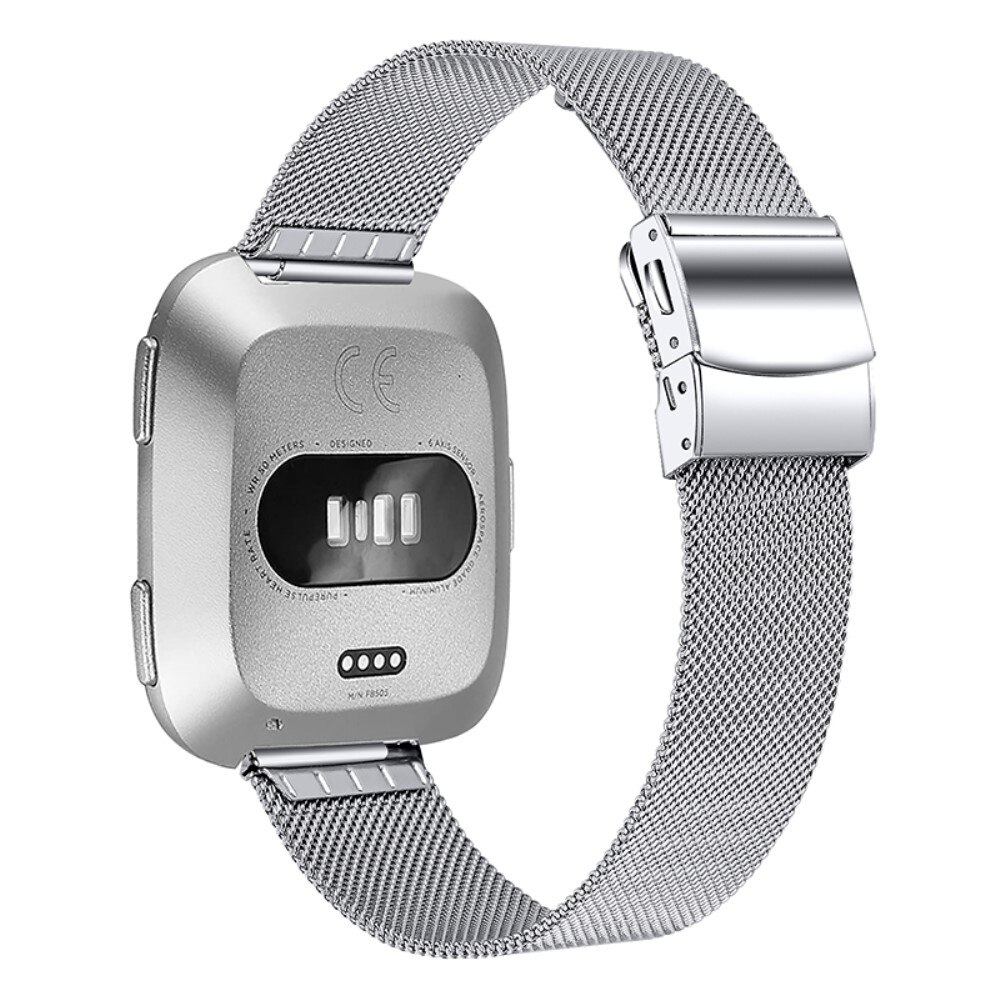 Bracelet Mesh Fitbit Versa/Versa 2 Argent