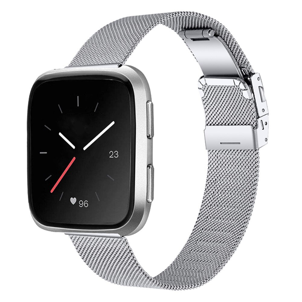 Bracelet Mesh Fitbit Versa/Versa 2 Argent