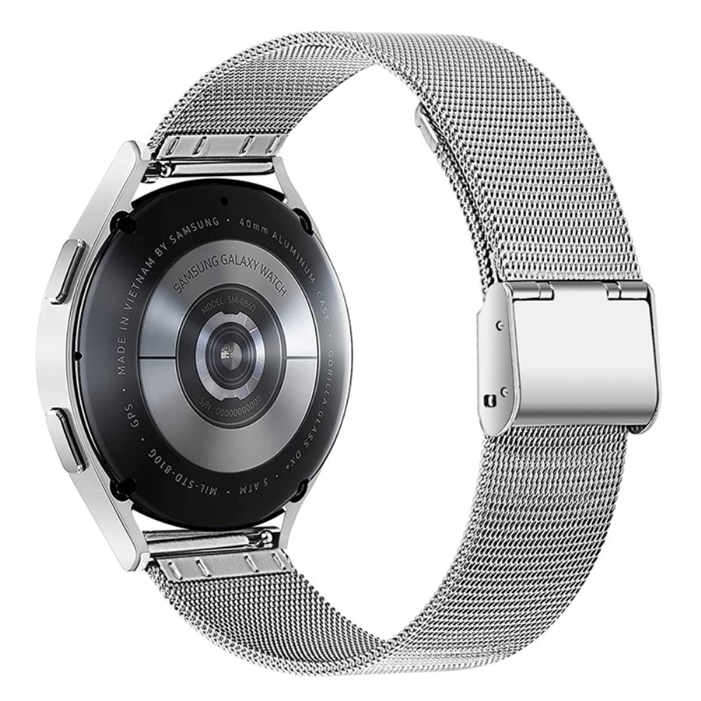 Bracelet Mesh Samsung Galaxy Watch 6 40mm, argent