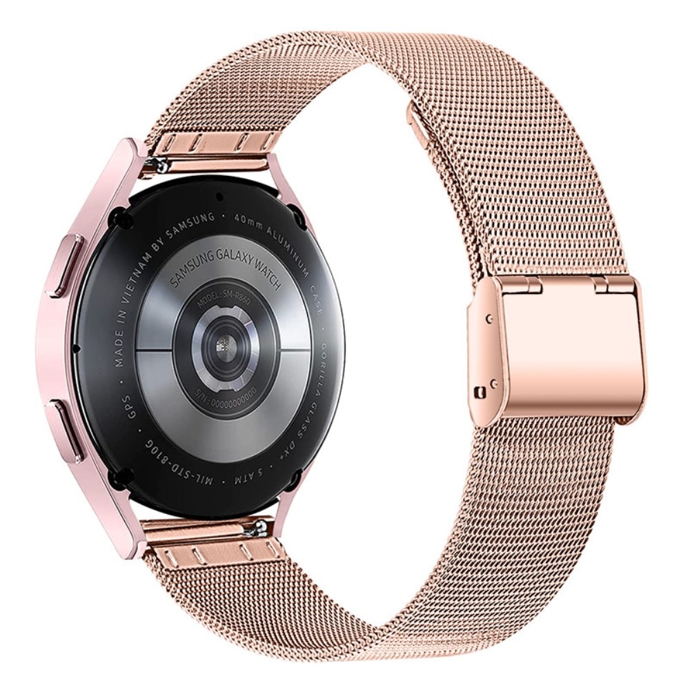 Bracelet Mesh Samsung Galaxy Watch 6 40mm, or rose