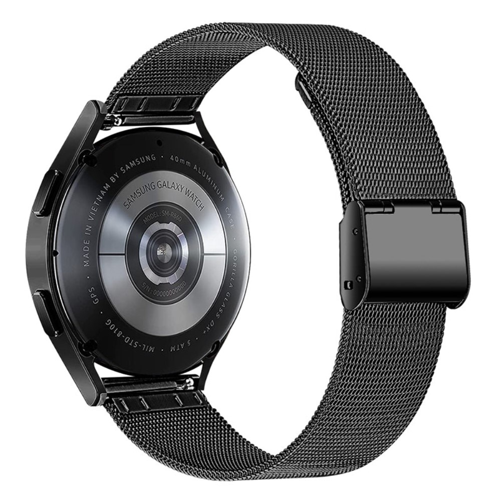 Bracelet Mesh Samsung Galaxy Watch 6 Classic 47mm, noir