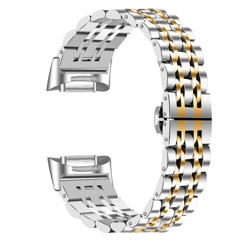 Bracelet en acier inoxydable Fitbit Charge 6 argent/or