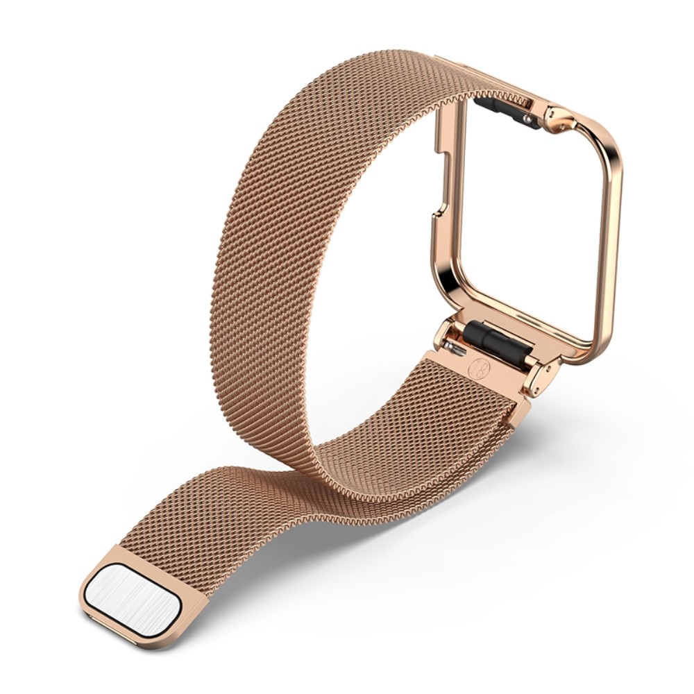 Bracelet avec coque milanais pour Xiaomi Redmi Watch 2 Lite, or rose