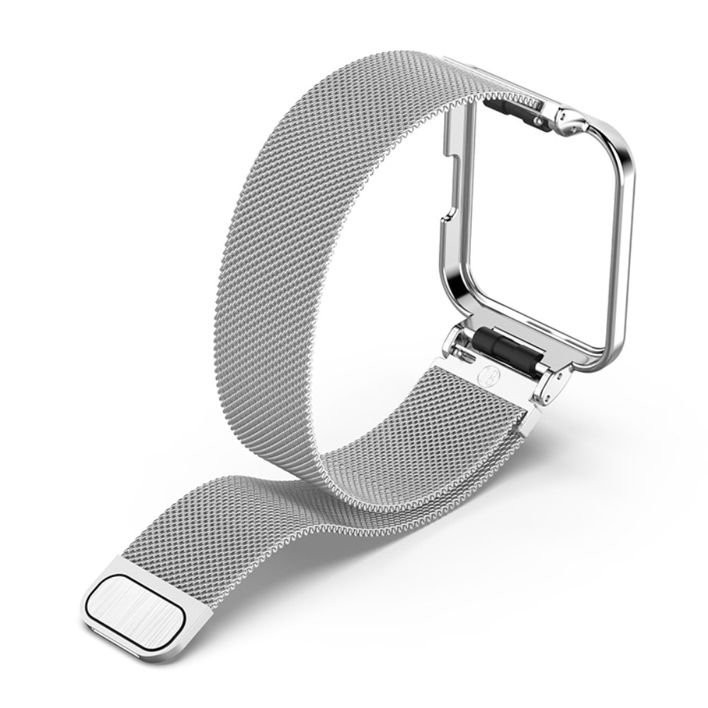 Bracelet avec coque milanais pour Xiaomi Redmi Watch 2 Lite, argent