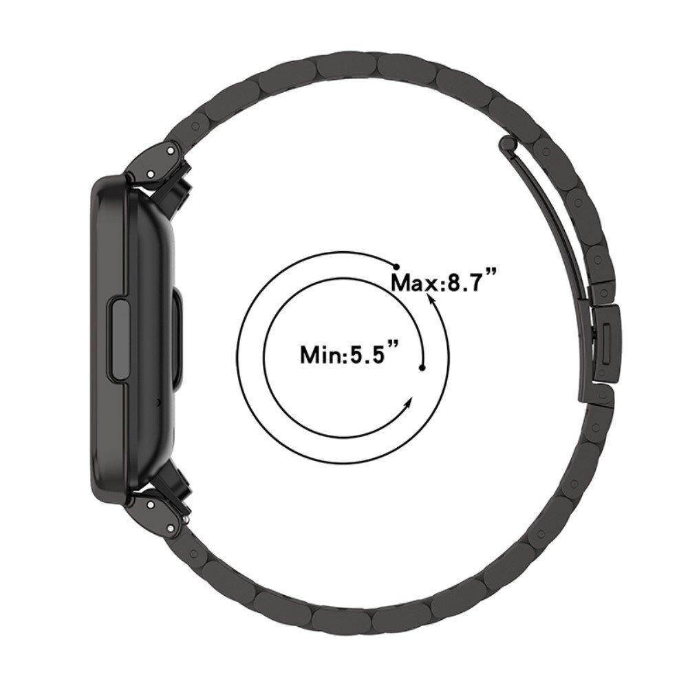 Bracelet en métal Xiaomi Redmi Watch 2 Lite, Noir