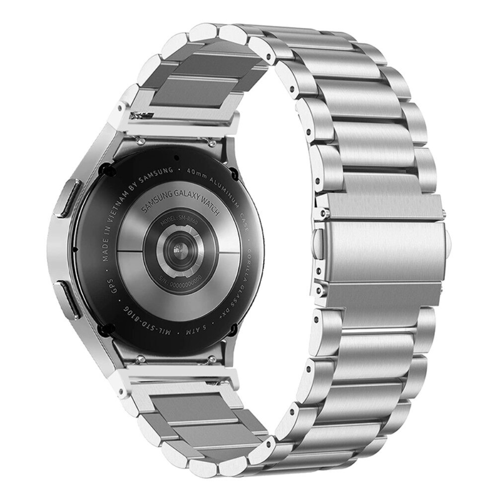Full Fit Braclet en acier Samsung Galaxy Watch 6 44mm, argent