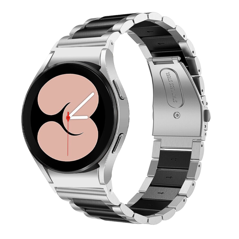 Full Fit Braclet en acier Samsung Galaxy Watch 6 40mm, noir / argent
