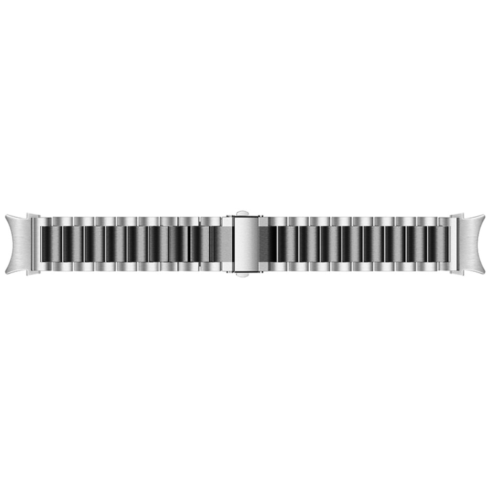 Full Fit Braclet en acier Samsung Galaxy Watch 5 Pro 45mm, noir/argent