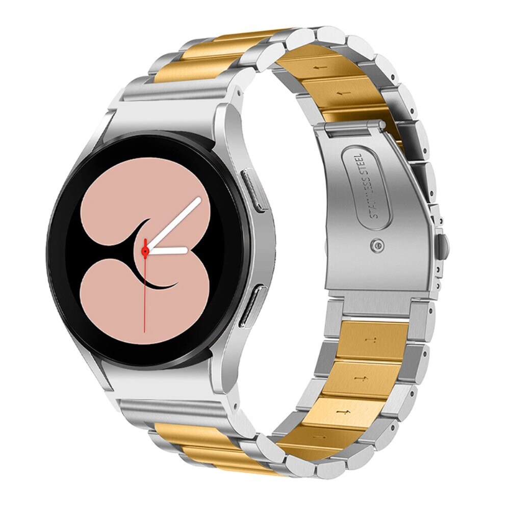 Full Fit Braclet en acier Samsung Galaxy Watch 5 40mm, argent/or