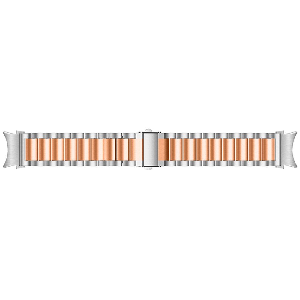 Full Fit Braclet en acier Samsung Galaxy Watch 4 44mm, argent / or rose