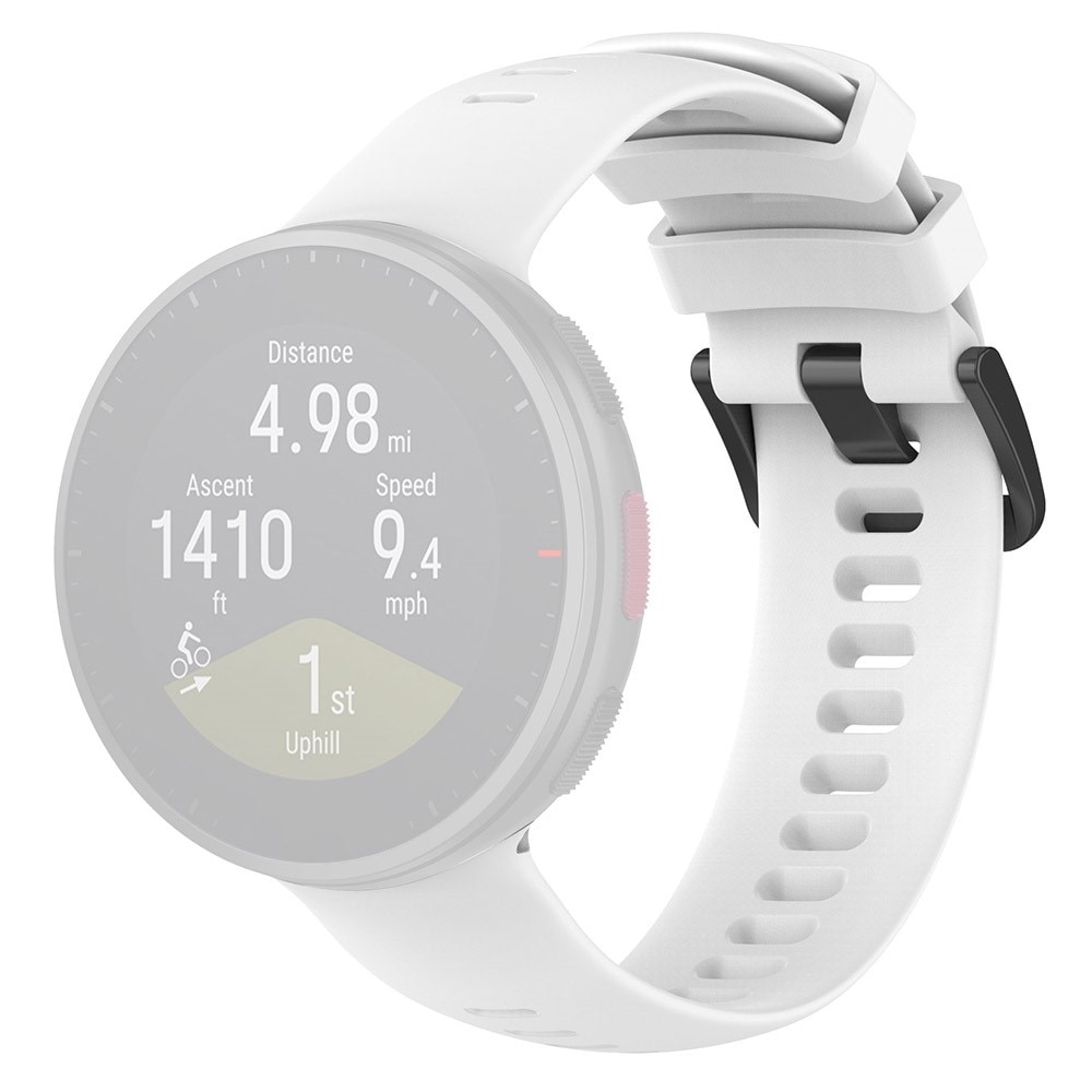 Bracelet en silicone pour Polar Vantage V2, Blanc