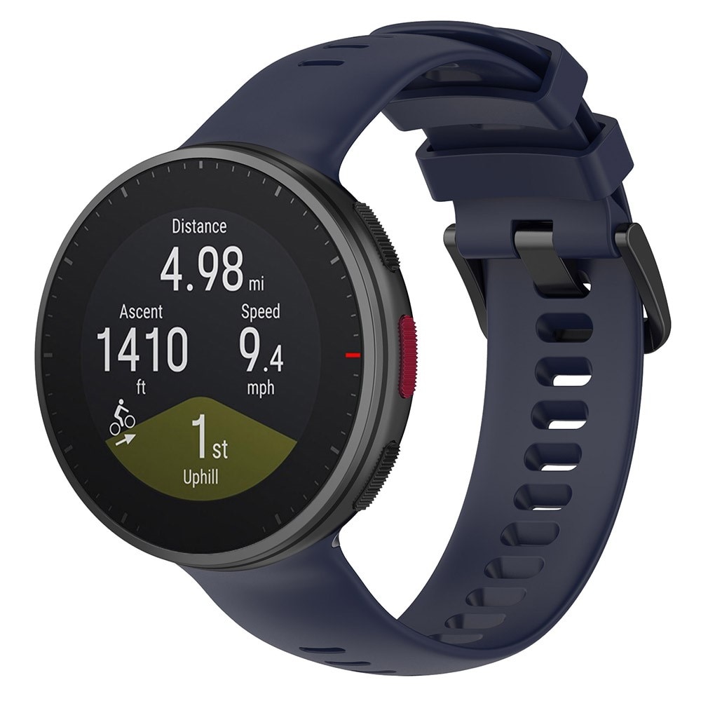 Bracelet en silicone pour Polar Vantage V2, Bleu