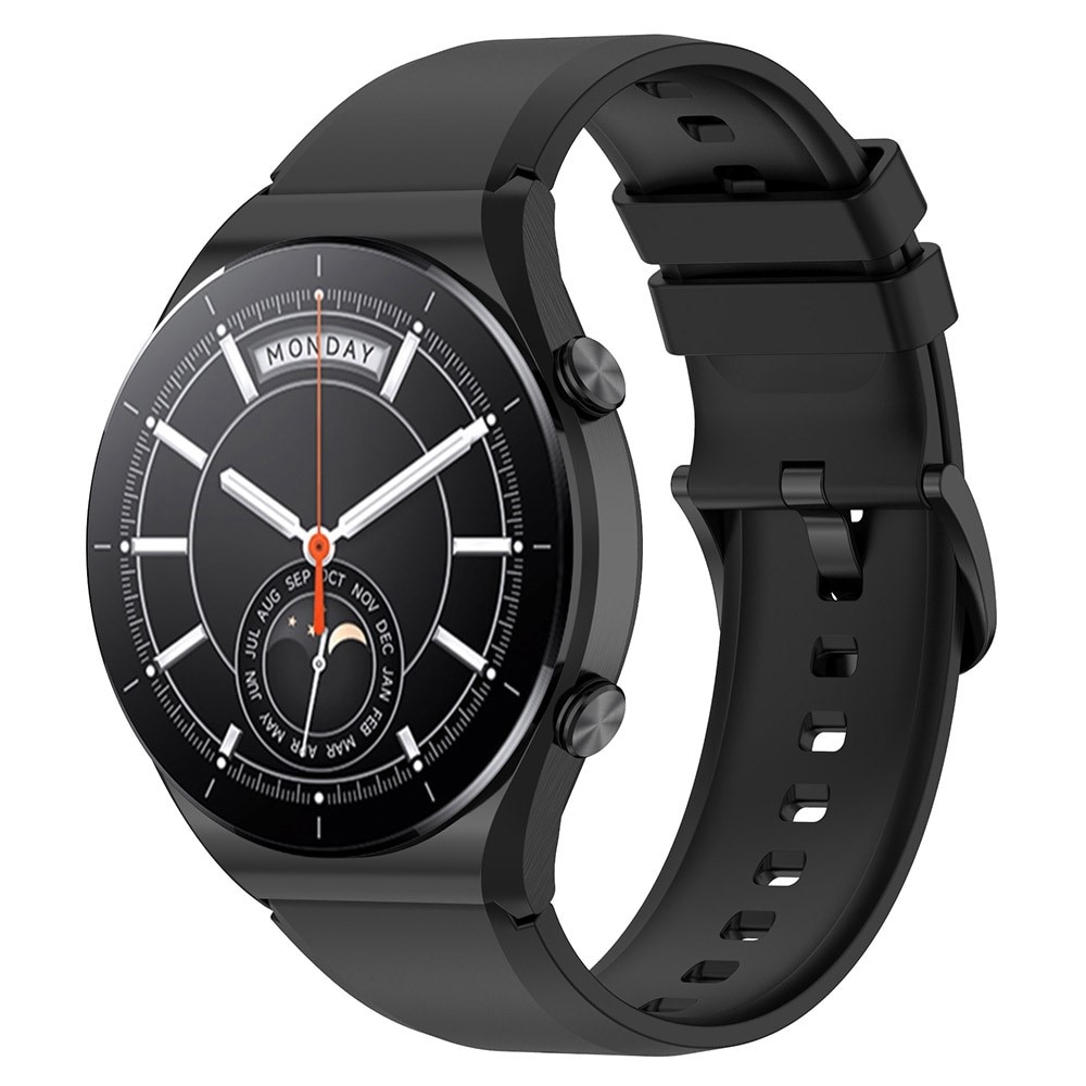 Bracelet en silicone pour Xiaomi Watch S1/S1 Active, noir