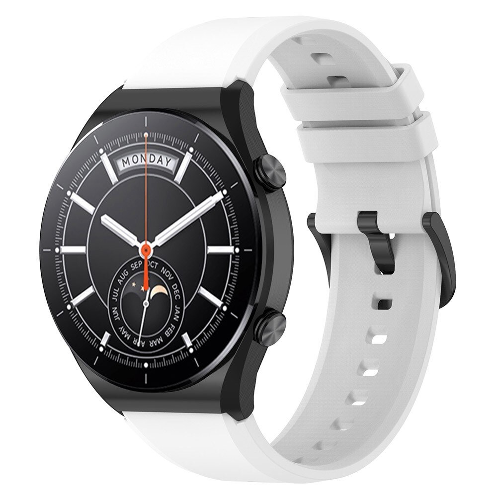 Bracelet en silicone pour Xiaomi Watch S1, blanc