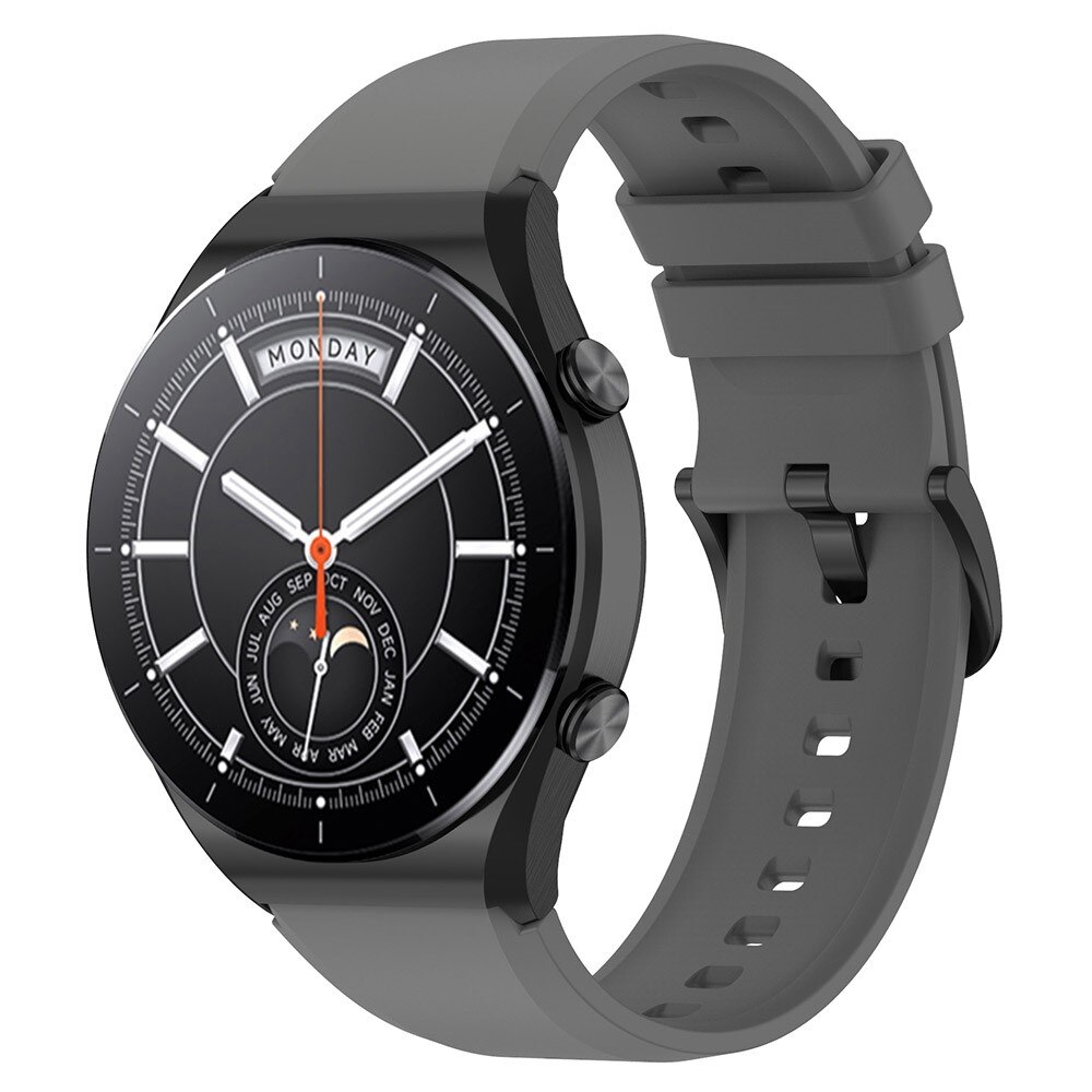 Bracelet en silicone pour Xiaomi Watch S1, gris