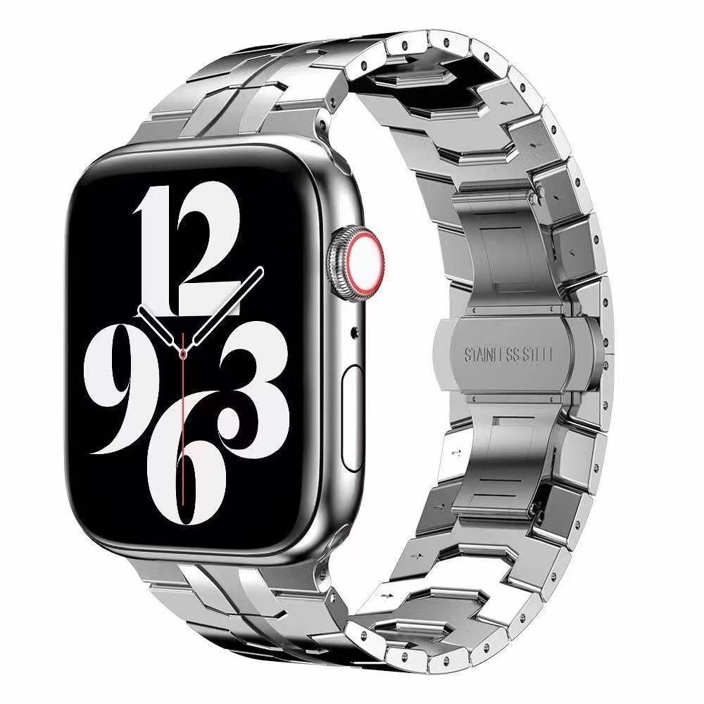 Race Stainless Steel Apple Watch SE 44mm, Silver