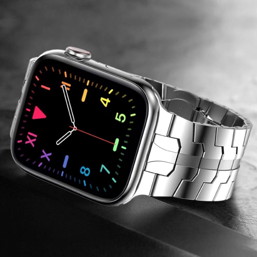 Race Stainless Steel Apple Watch 45mm Series 8 Argent