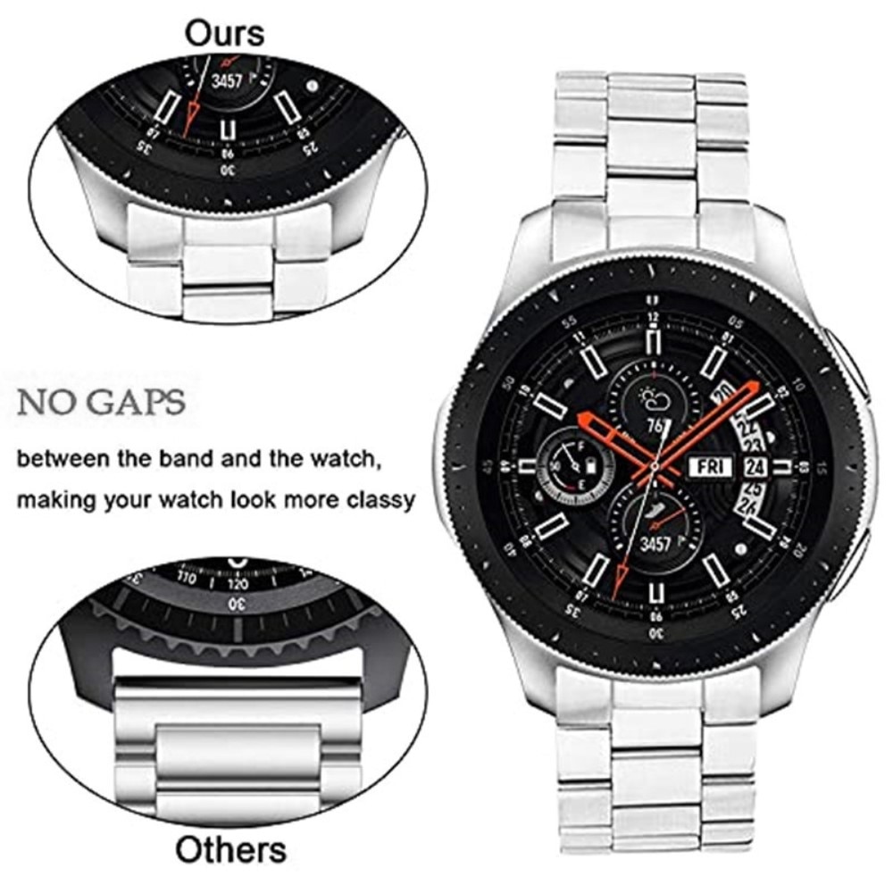 Full Fit Braclet en acier Samsung Galaxy Watch 46mm Argent
