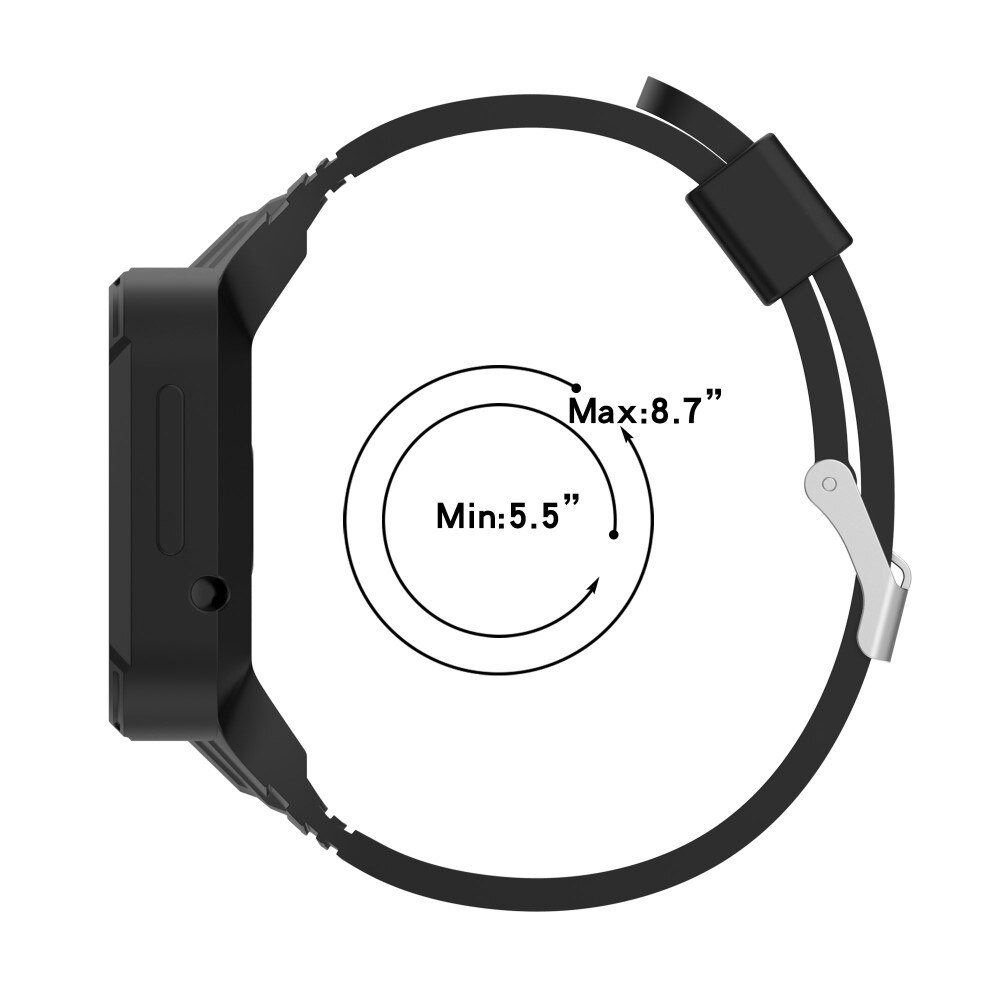 Bracelet avec coque Aventure Xiaomi Redmi Watch 2 Lite, noir