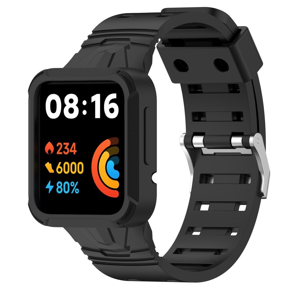 Bracelet avec coque Aventure Xiaomi Redmi Watch 2 Lite, noir