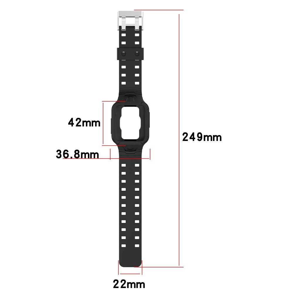 Bracelet avec coque Aventure Xiaomi Redmi Watch 2 Lite, noir