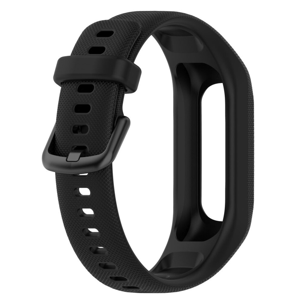 Bracelet en silicone pour Garmin Vivosmart 5, noir