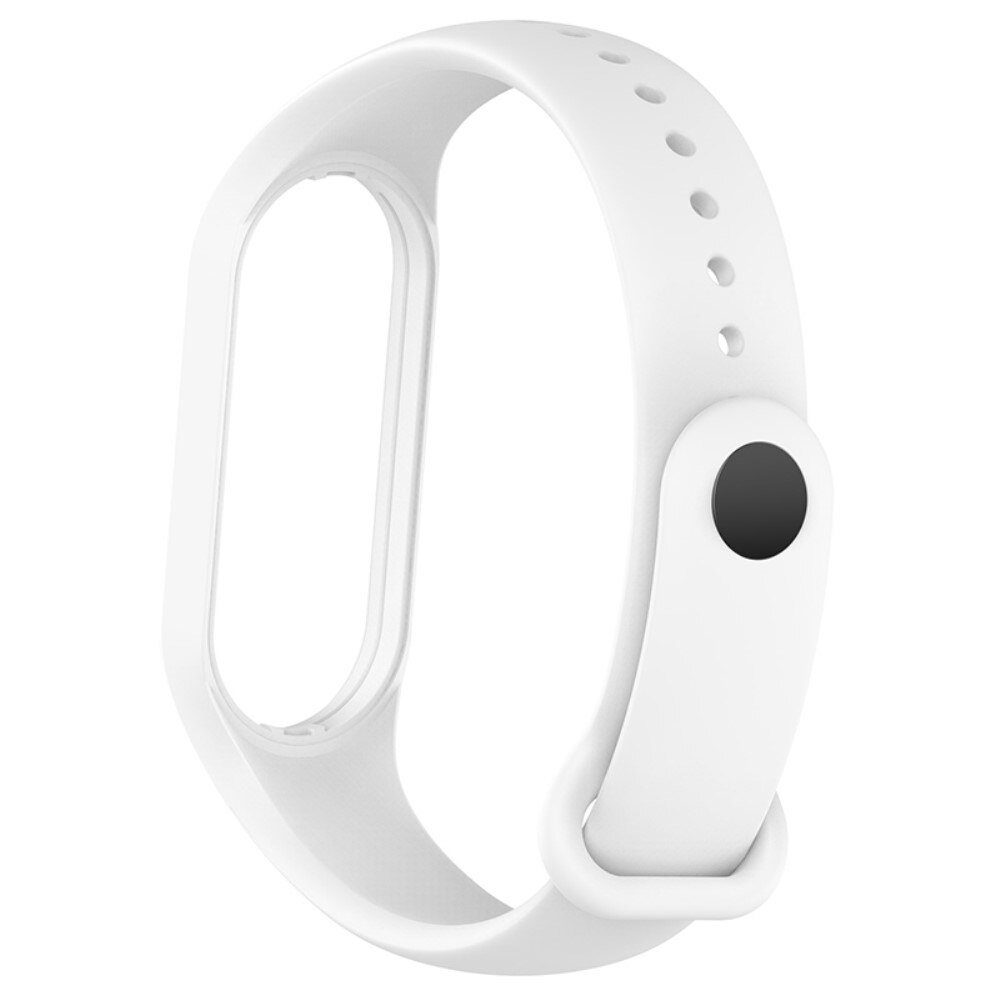 Bracelet en silicone pour Xiaomi Mi Band 7, Blanc