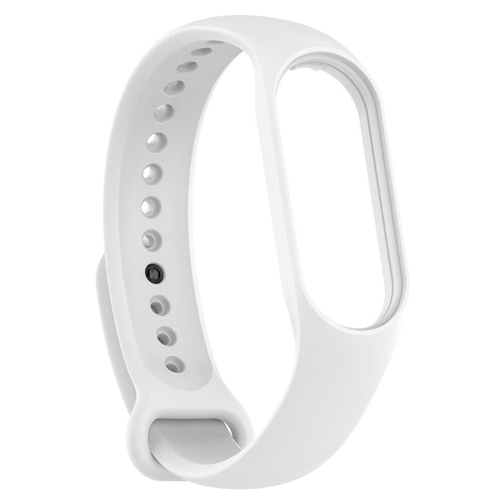 Bracelet en silicone pour Xiaomi Mi Band 7, Blanc