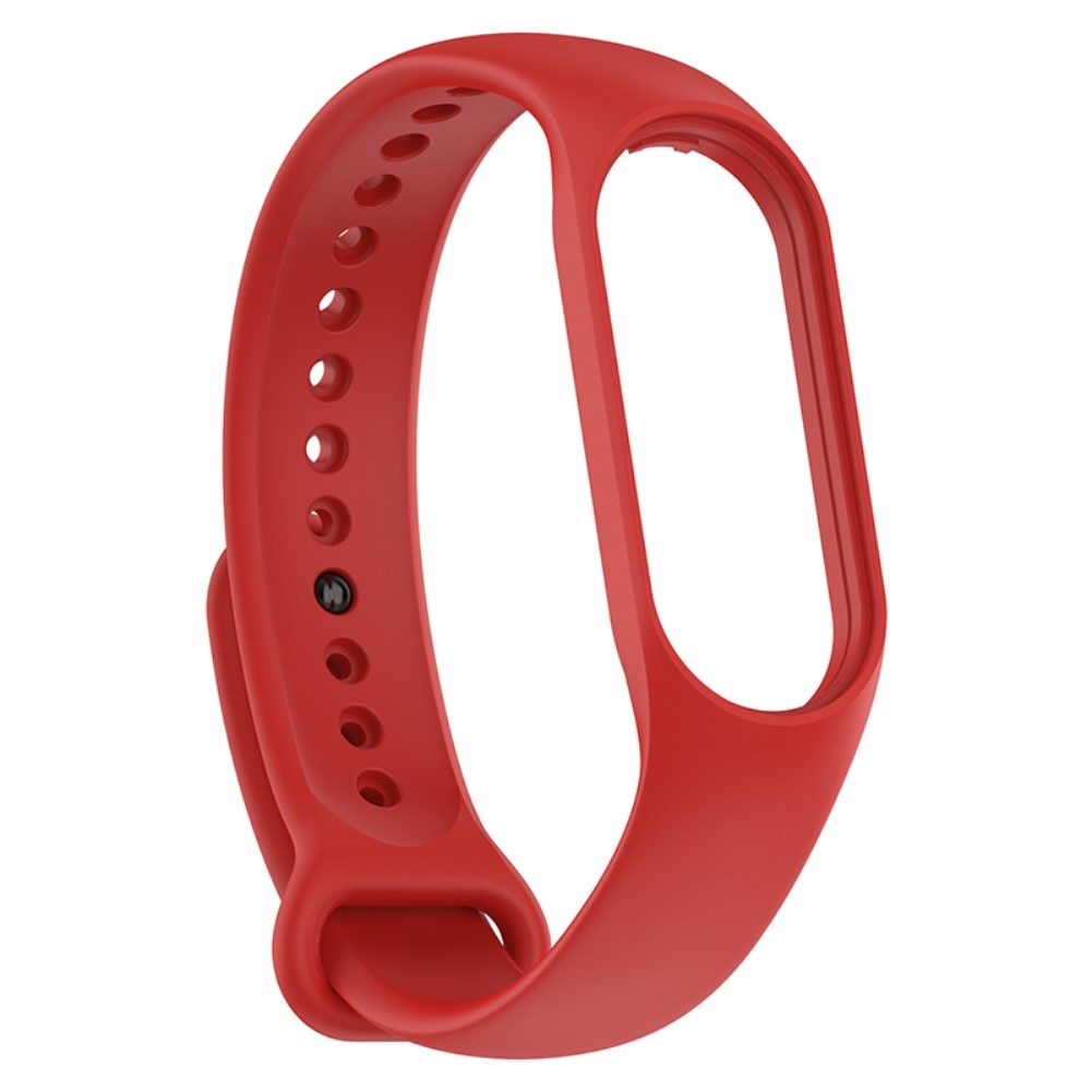 Bracelet en silicone pour Xiaomi Mi Band 7, rouge