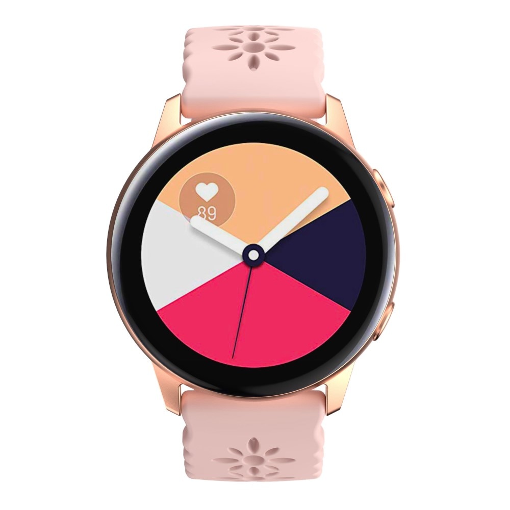 Bracelet en silicone fleur Samsung Galaxy Watch 4 40mm Rose